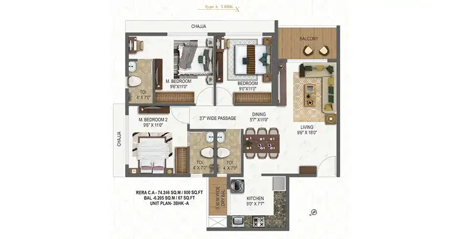 Sai Satyam Exclusive Homes Floor Plans